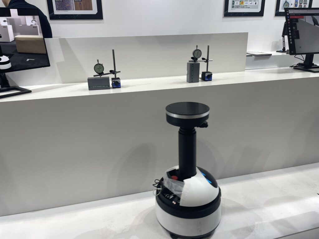 ものづくりワールドのNTTコムウェアの展示