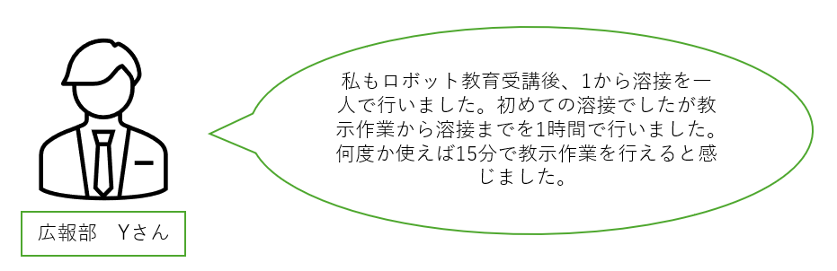溶接の自動化を行うための簡便な教示作業についての説明