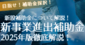 新事業進出補助金2025年について解説！1社最大9000万円！