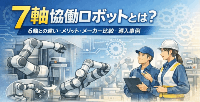 7軸協働ロボット完全ガイド｜メリット・デメリットと主要メーカー比較【導入事例】