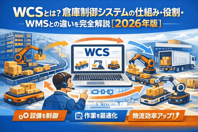 WCSとは？倉庫制御システムの仕組み・役割・WMSとの違いを完全解説【2026年版】