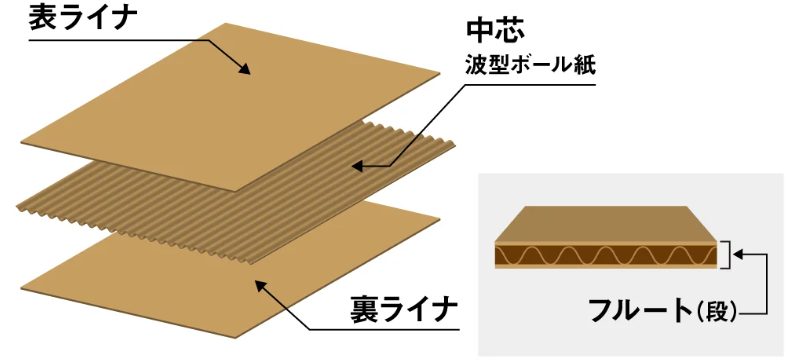 段ボールの基本構造