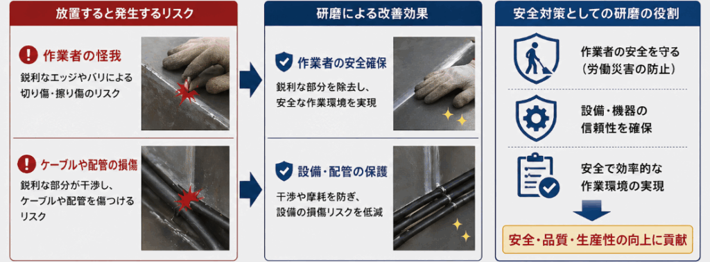 ⑤ 安全性の確保（作業者・設備保護）