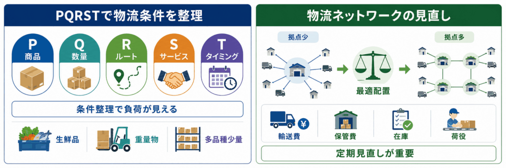 PQRST分析で物流改善の前提条件を整理する