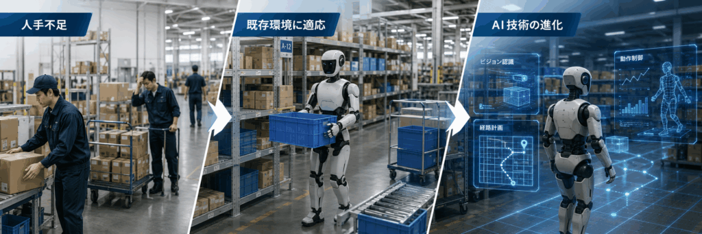 ヒューマノイドロボットが注目される理由