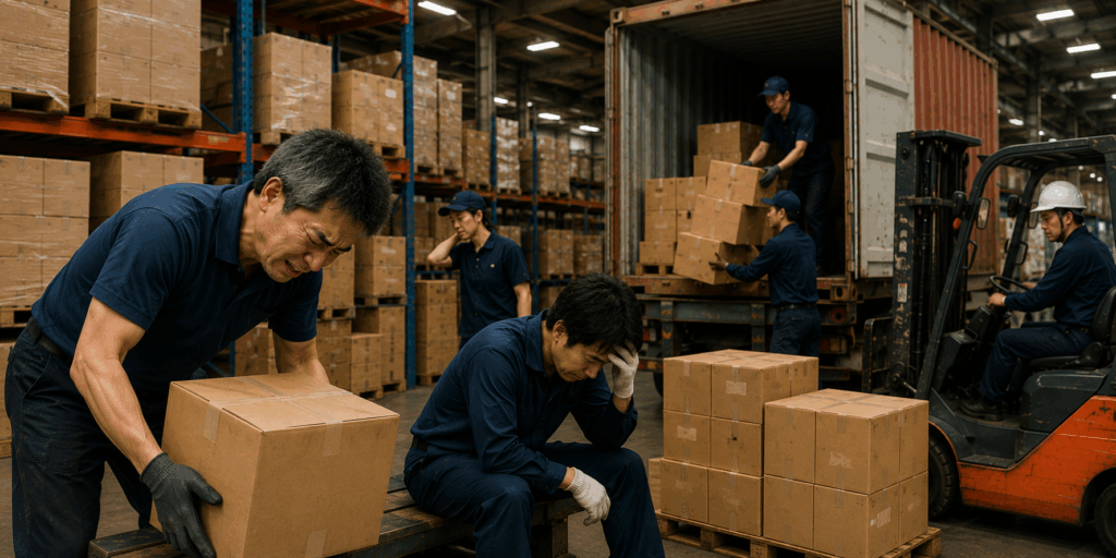 作業者不足と長時間荷役に喘ぐ物流現場