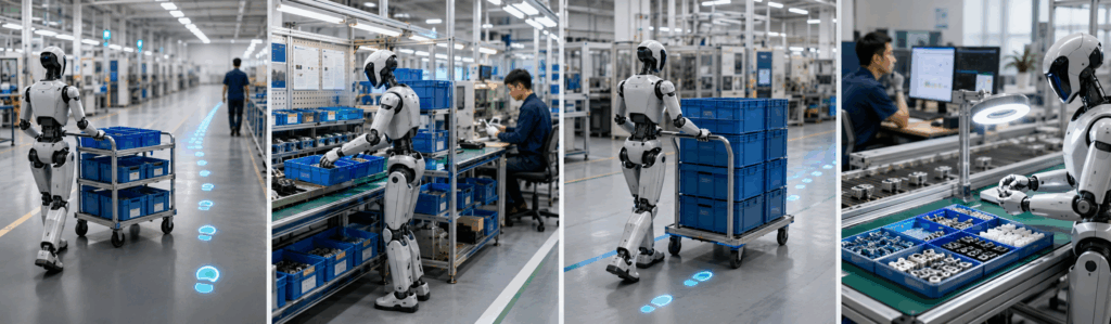 ヒューマノイドロボットが置き換えやすい工場作業