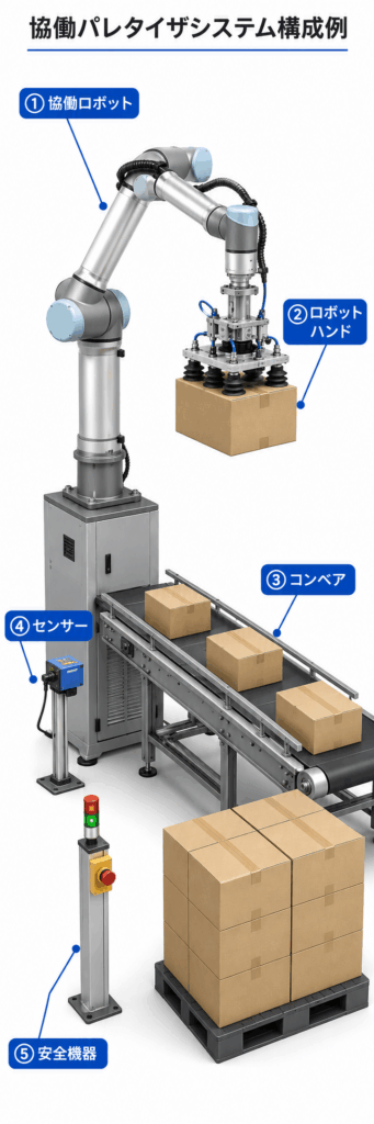 協働パレタイザー構成例
