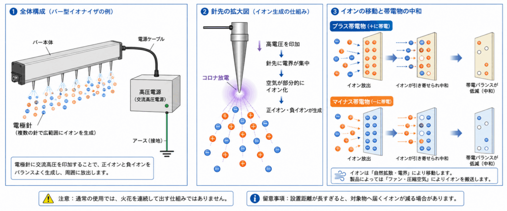 イオナイザーの構造と仕組み