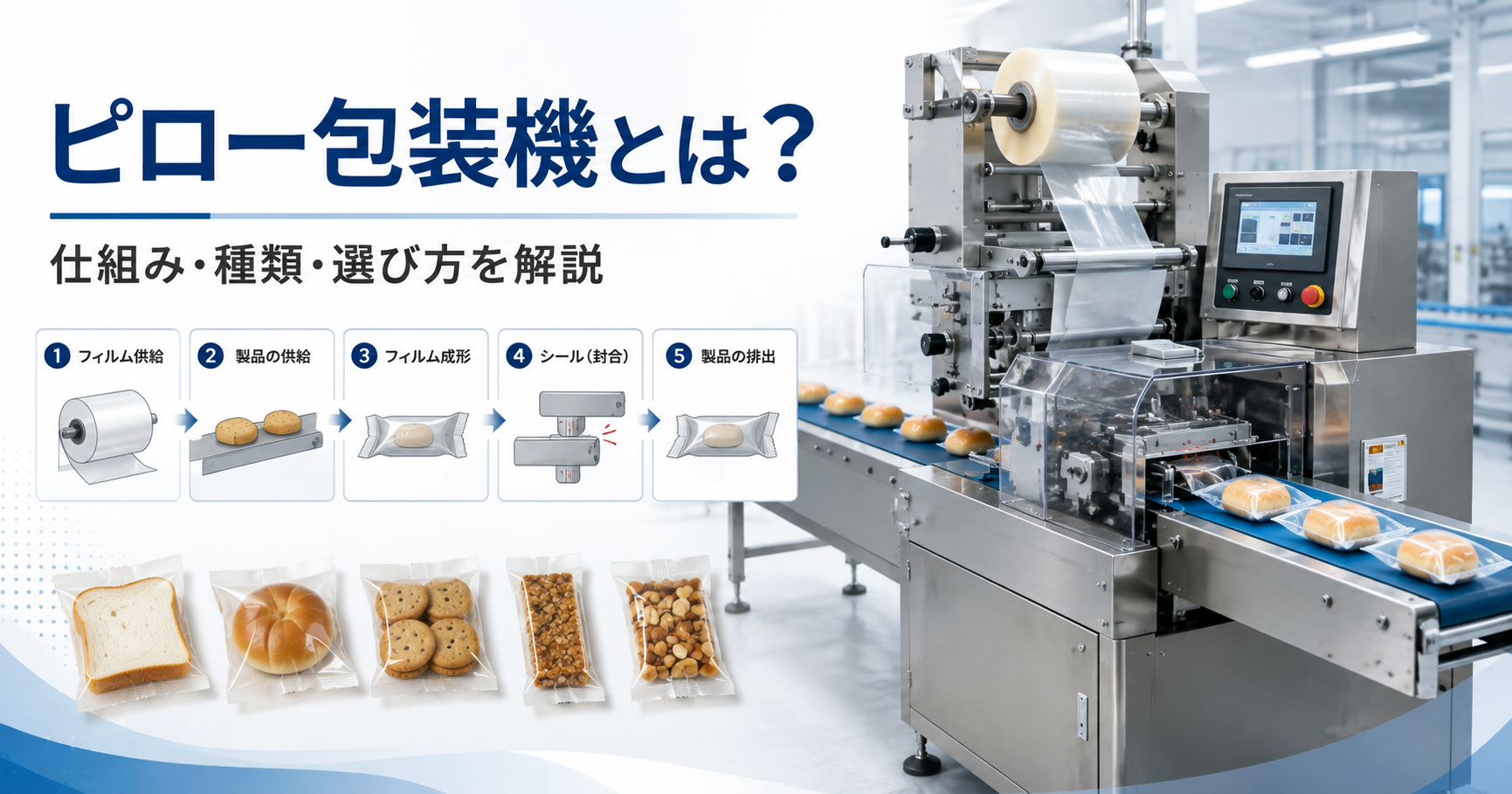 ピロー包装機とは？種類・仕組み・主要メーカー18社・選び方を解説
