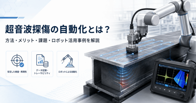 超音波探傷の自動化とは？｜方法・メリット・課題・ロボット活用事例を解説